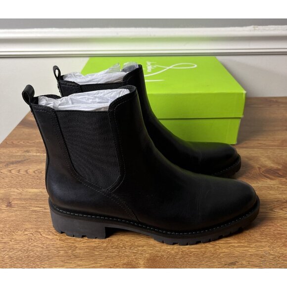 Sam Edelman Women’s Jazmine Chelsea Boot Black Leather Size 9.5M - Picture 4 of 11